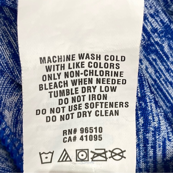 Under Armour Womens Twisted Tech Locker Tee In Space Dyed Blue Size L - Picture 12 of 13